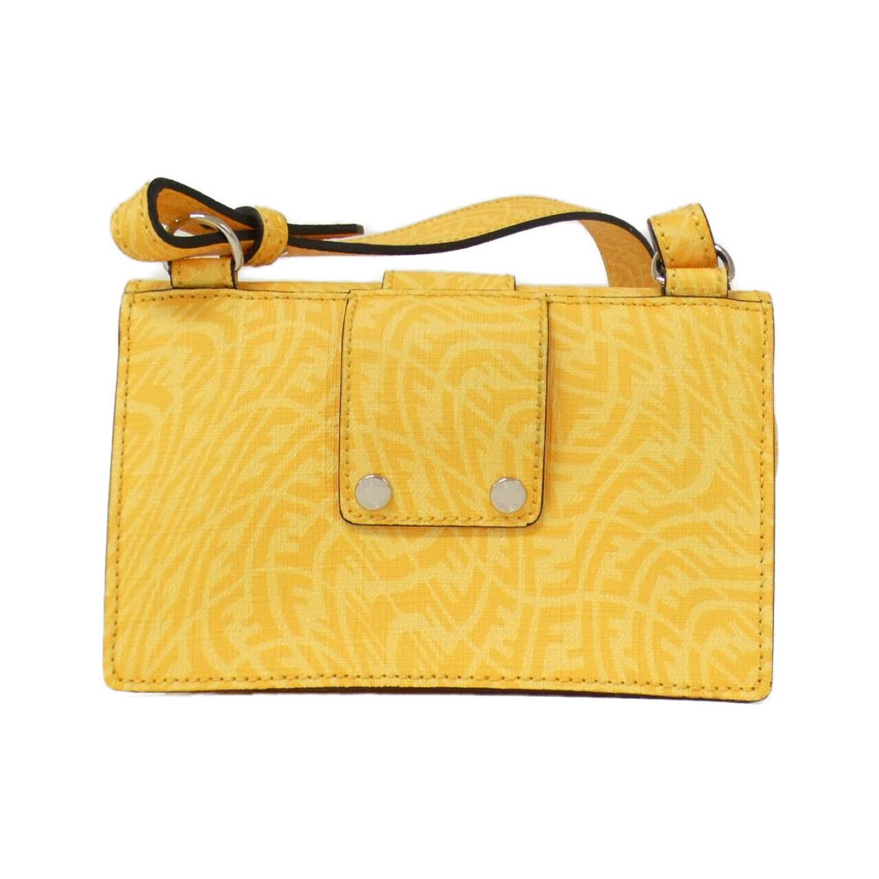 Fendi Baguette Coated Canvas Shoulder Bag