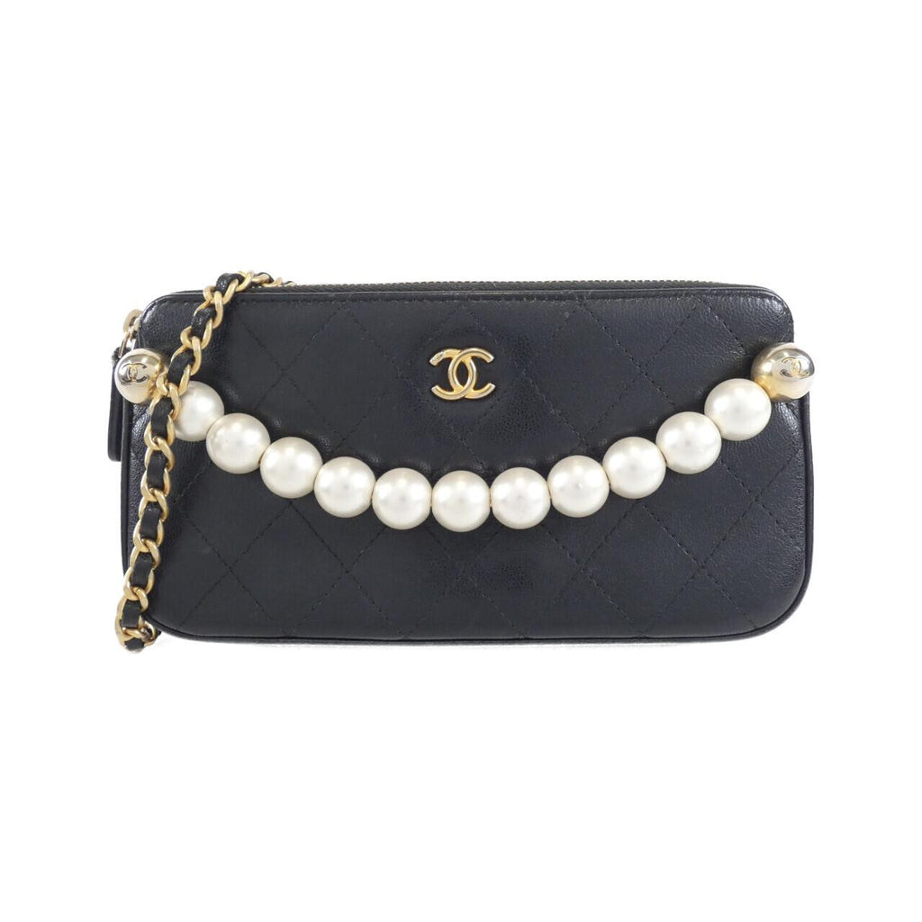 Chanel AP0998 Calfskin Chain Wallet
