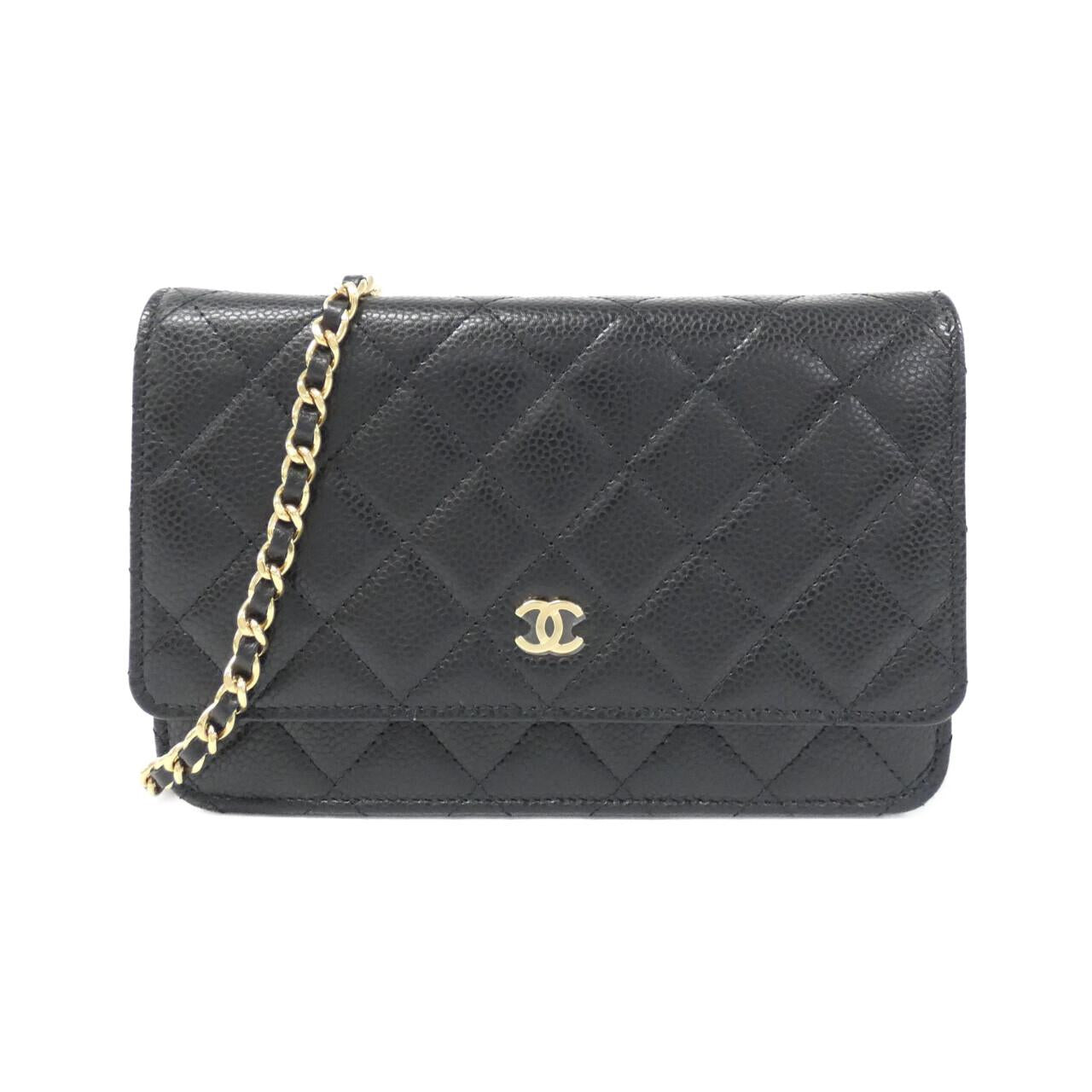 Chanel Timeless Classic Caviar Wallet on Chain