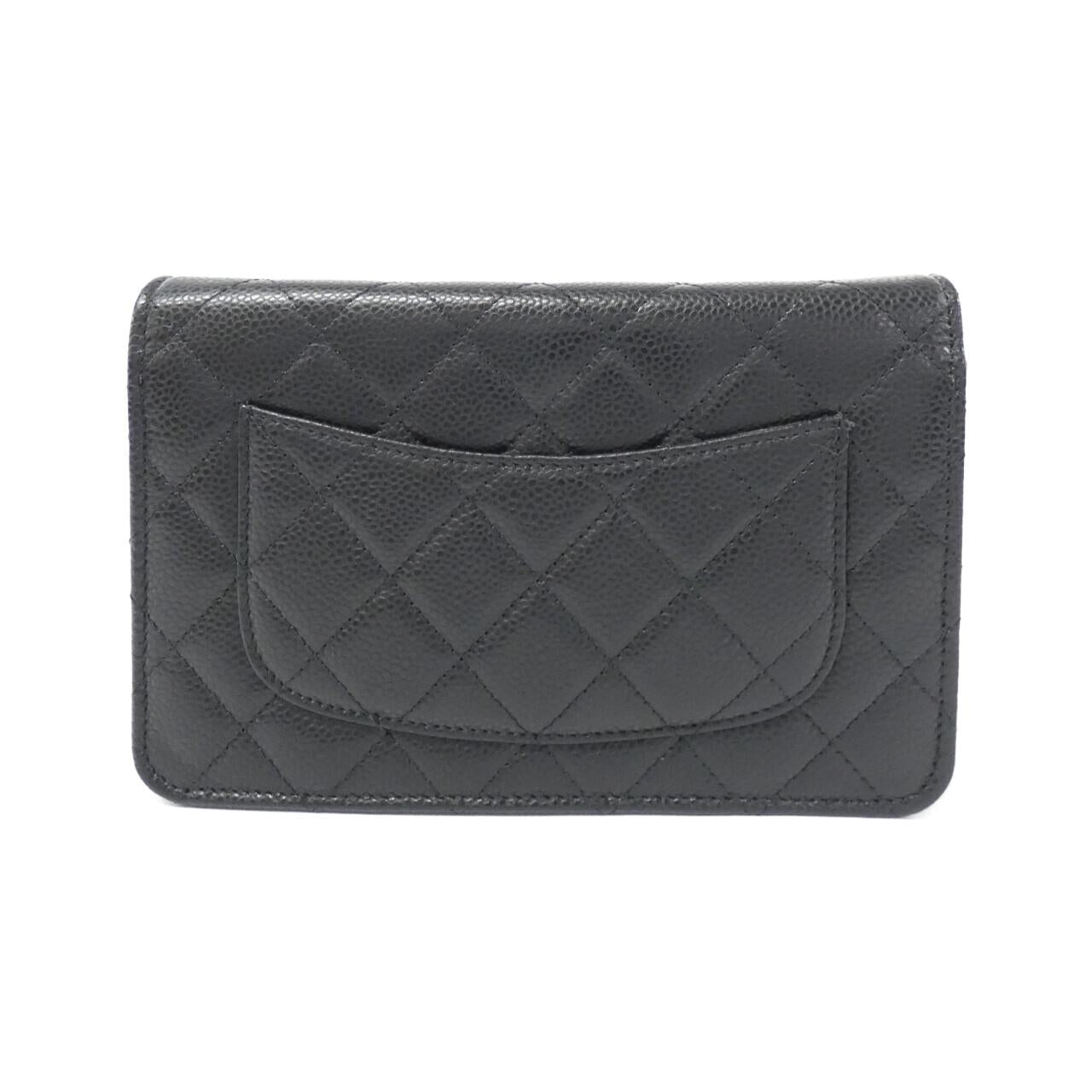 Chanel Timeless Classic Caviar Wallet on Chain