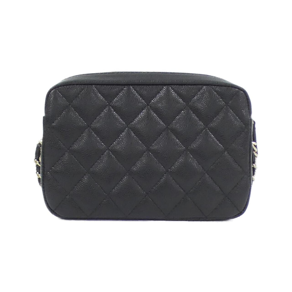 Chanel Timeless Classic Caviar Skin Chain Clutch