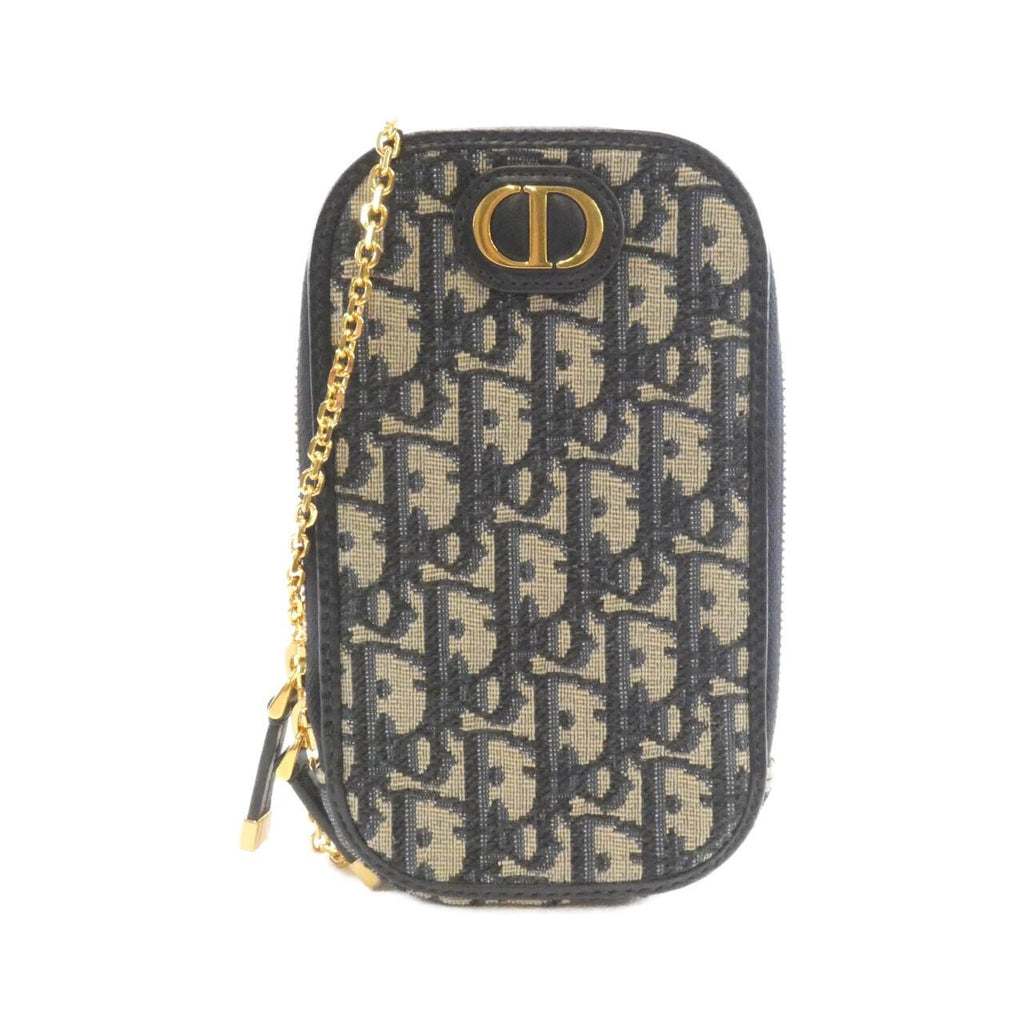 Christian Dior 30 Montaigne Dior Oblique Canvas Phone Holder