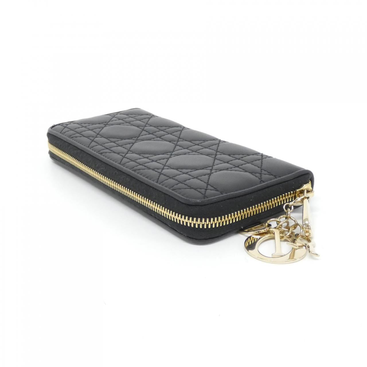 Christian Dior Lady Dior Voyageur Lambskin Wallet