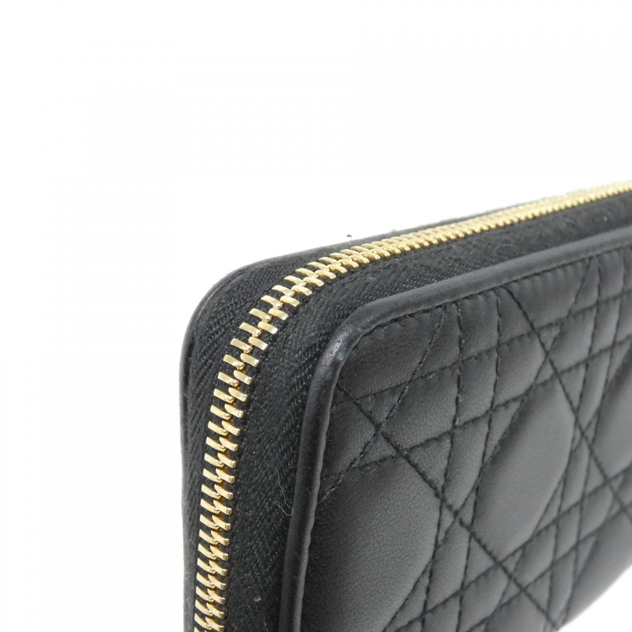 Christian Dior Lady Dior Voyageur Lambskin Wallet