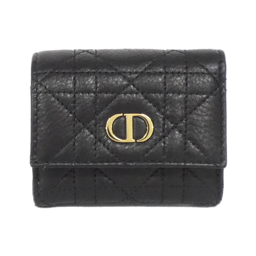 Christian Dior DIOR CARO HIBISCUS Calfskin Wallet