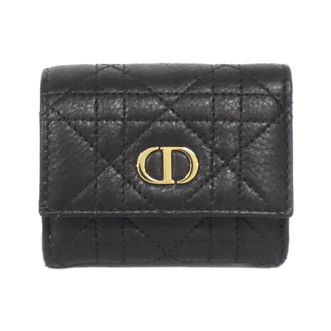 Christian Dior DIOR CARO HIBISCUS Calfskin Wallet