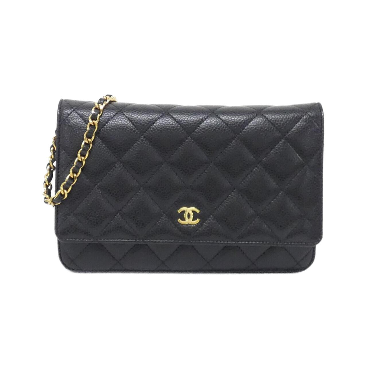 Chanel Timeless Classic Caviar Skin Wallet on Chain