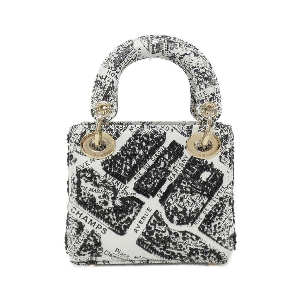 Christian Dior PLAN DE PARIS Lady Dior Leather Bag