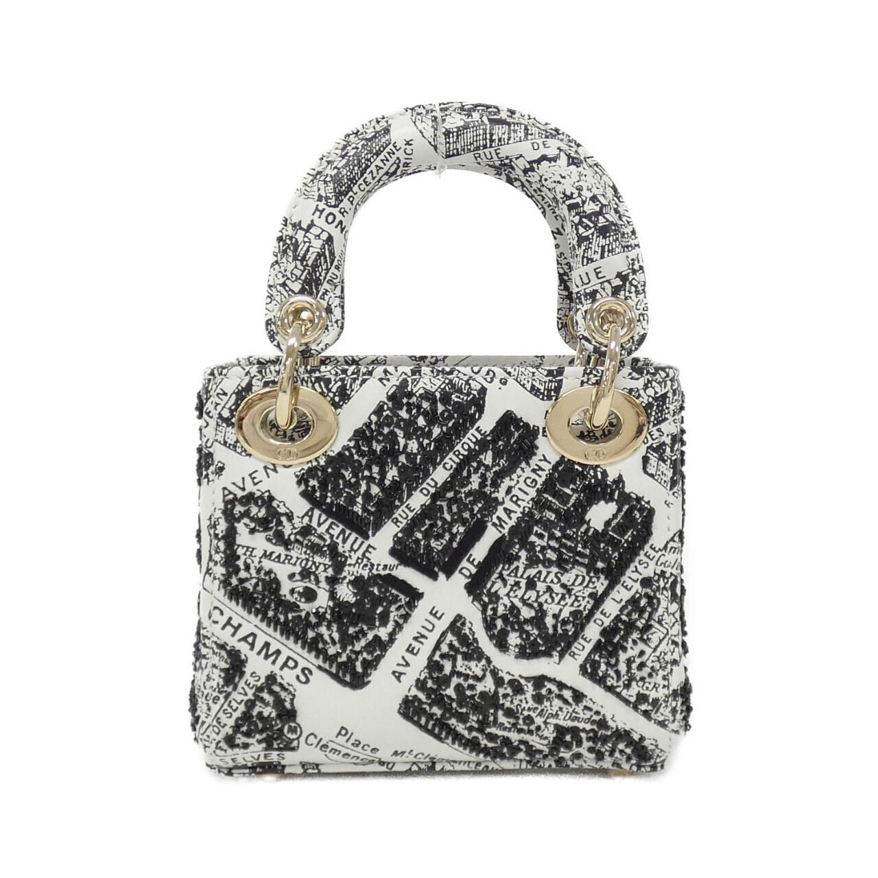 Christian Dior PLAN DE PARIS Lady Dior Leather Bag