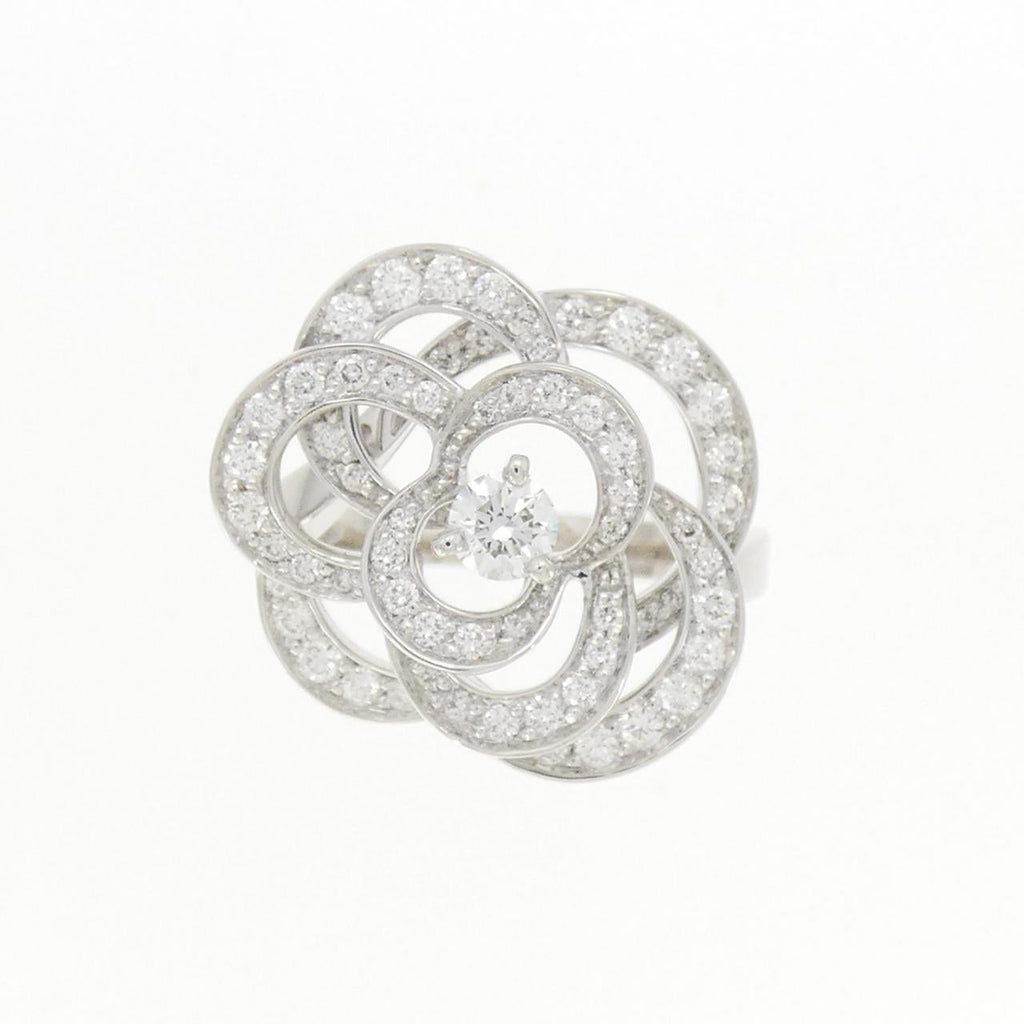 Chanel Camelia 750 White Gold Diamond Ring