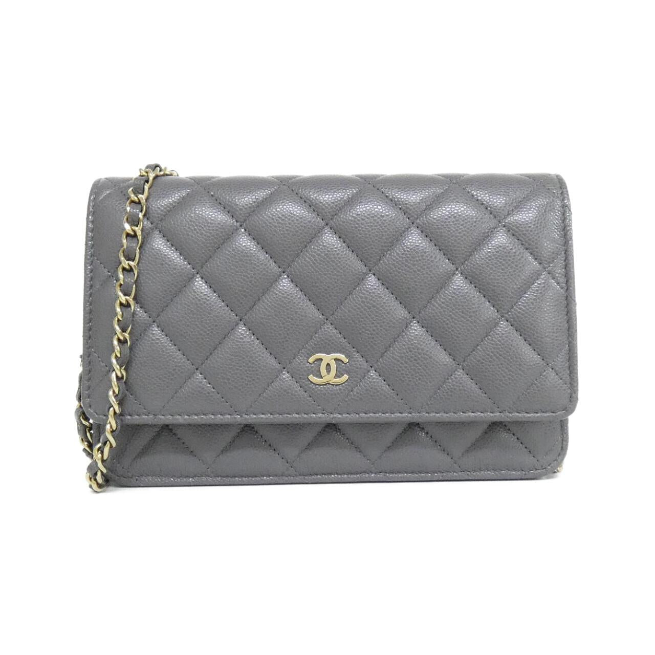 Chanel Timeless Classic Caviar Skin Wallet on Chain
