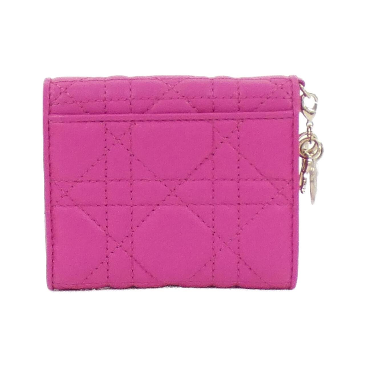 Christian Dior Lady Dior Lotus Wallet Lambskin Wallet