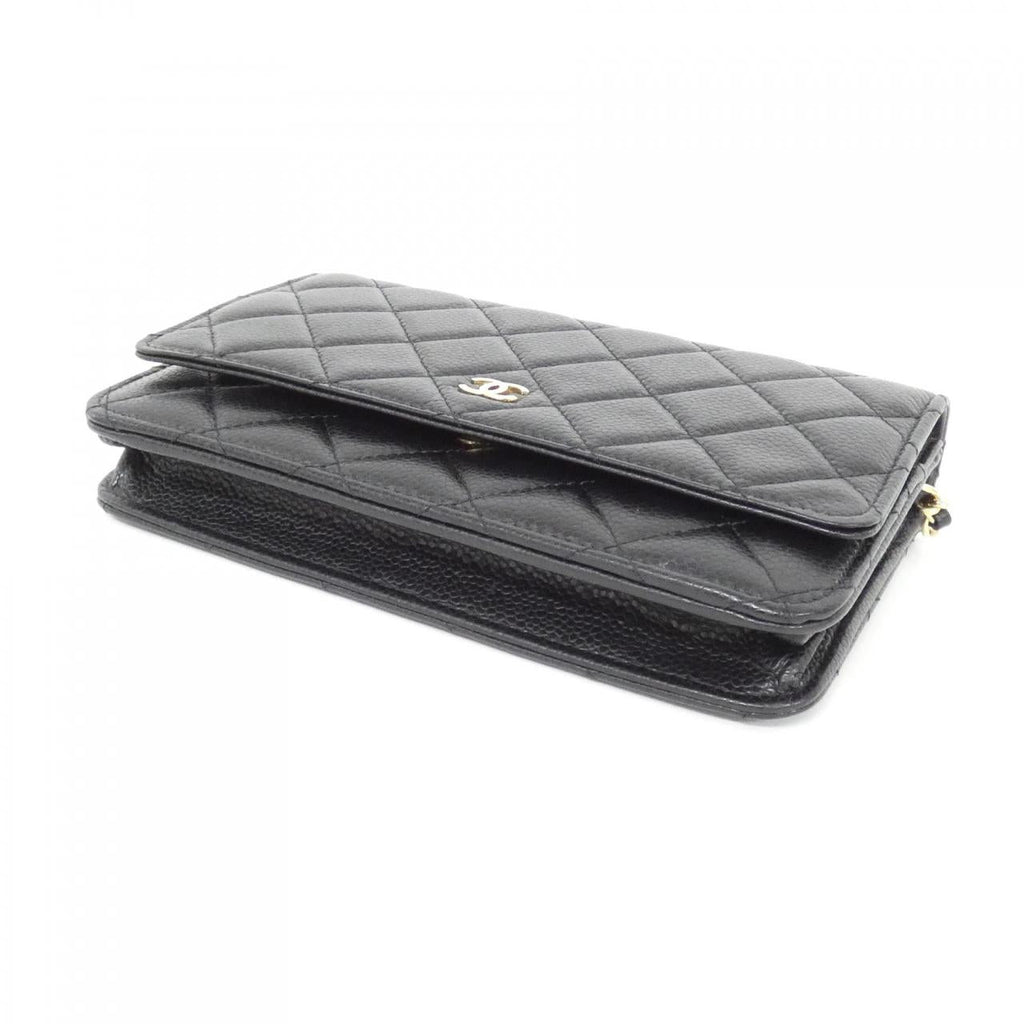 Chanel Timeless Classic Caviar Skin Wallet on Chain
