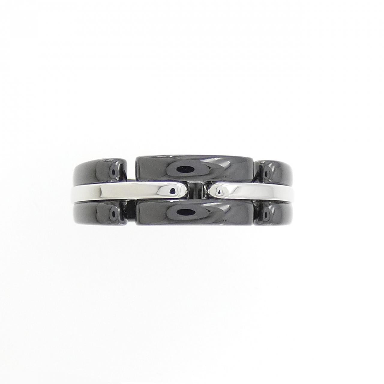 Chanel Ultra Collection 750 White Gold Ceramic Ring
