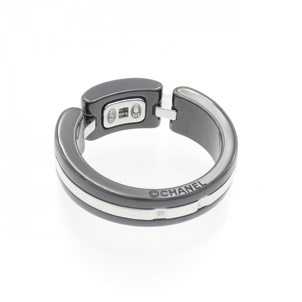 Chanel Ultra Collection 750 White Gold Ceramic Ring