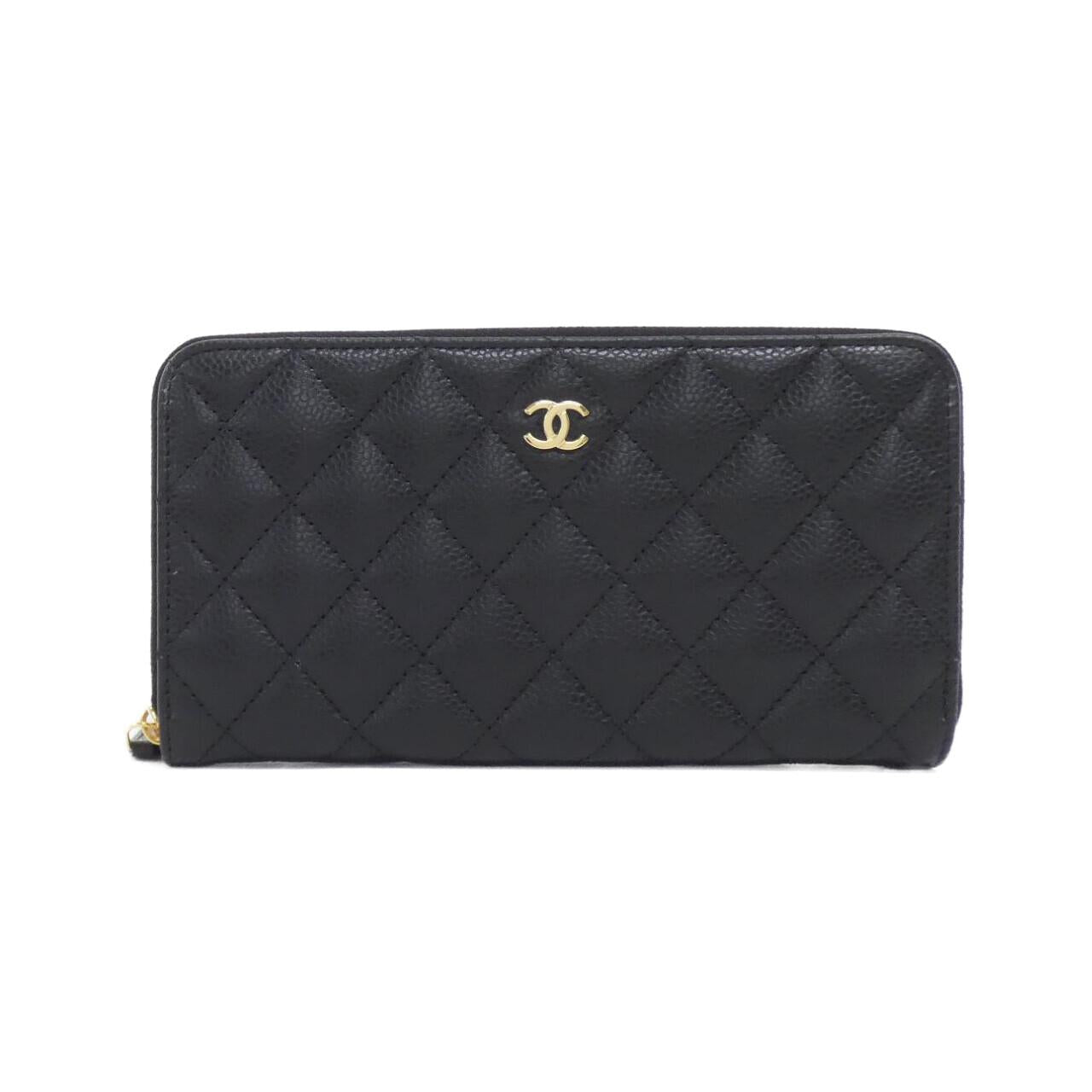 Chanel Timeless Classic Caviar Skin Long Wallet