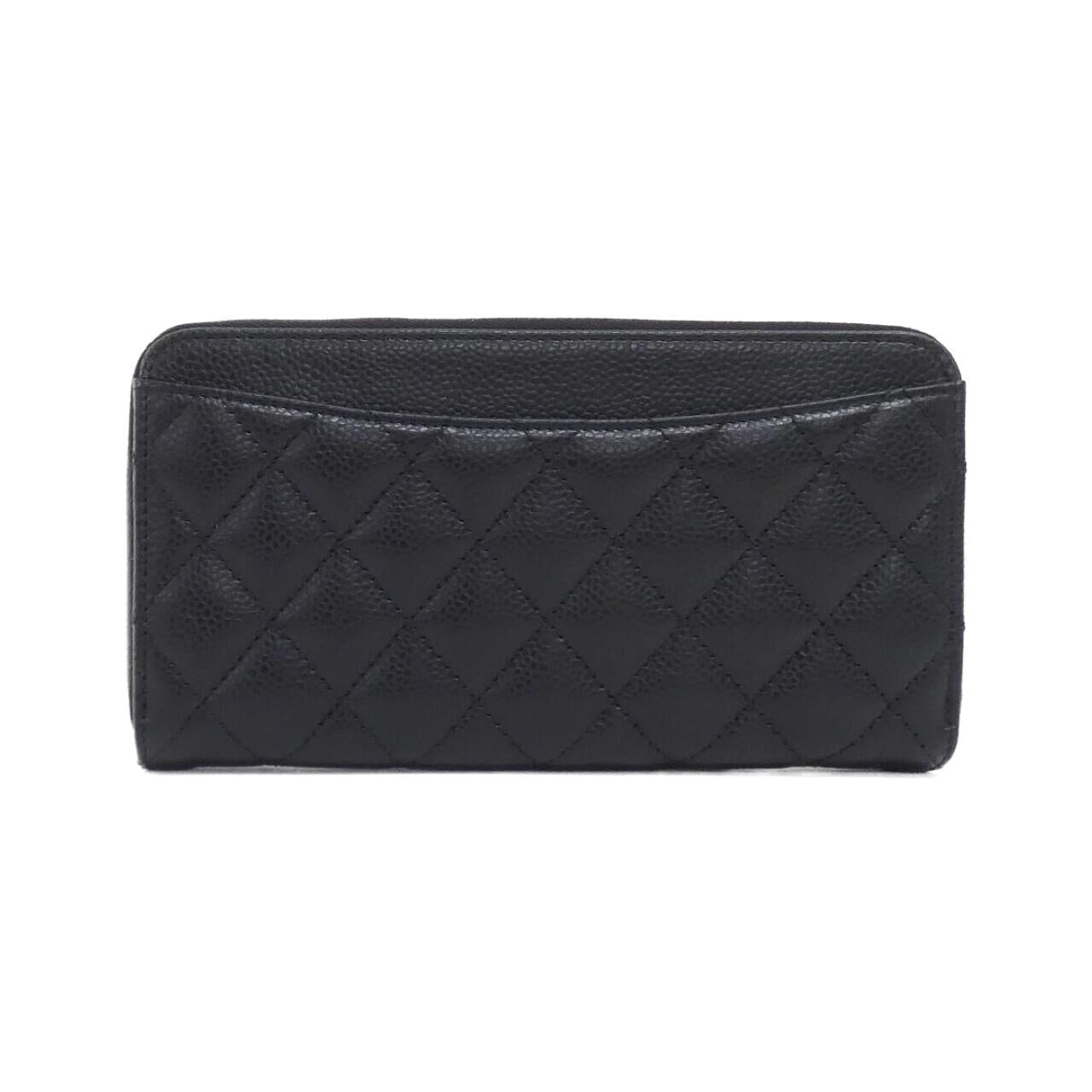 Chanel Timeless Classic Caviar Skin Long Wallet