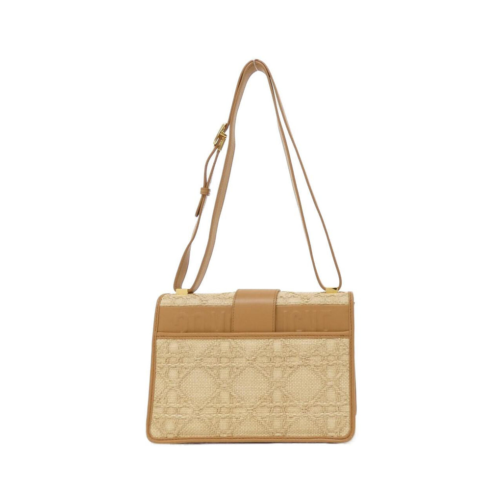 Christian Dior 30 Montaigne Raffia Shoulder Bag