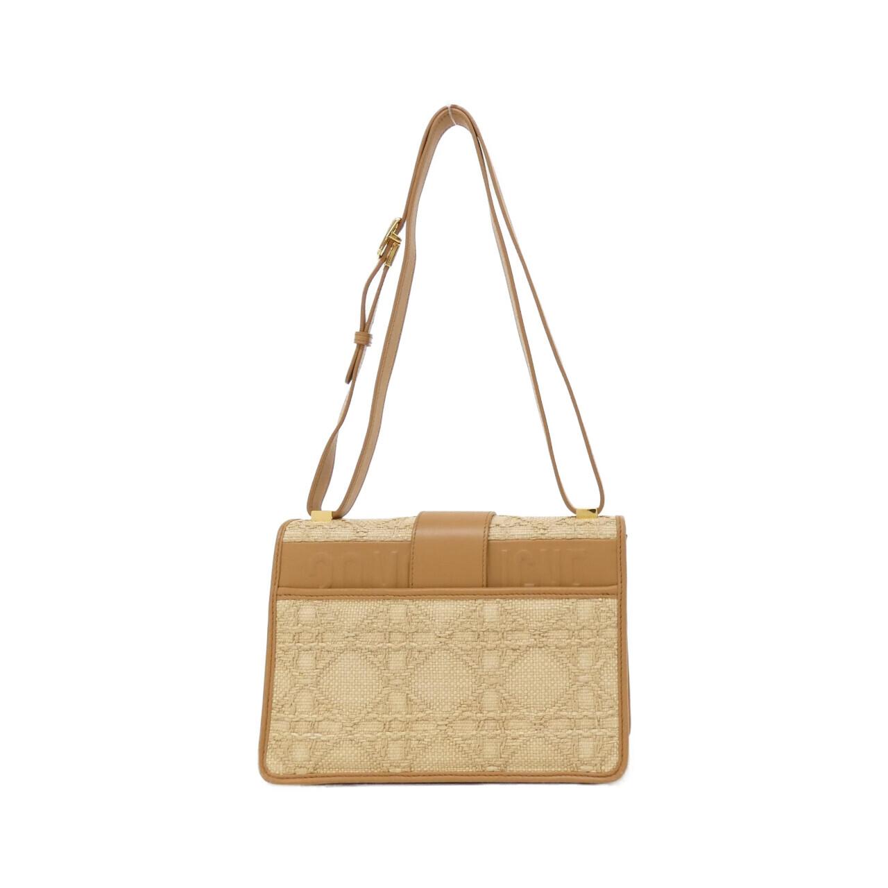Christian Dior 30 Montaigne Raffia Shoulder Bag
