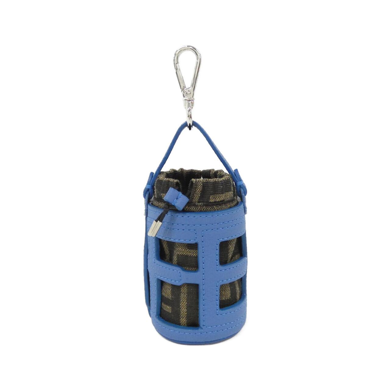 Fendi 7AS158 AMAD Leather Canvas Bag Charm