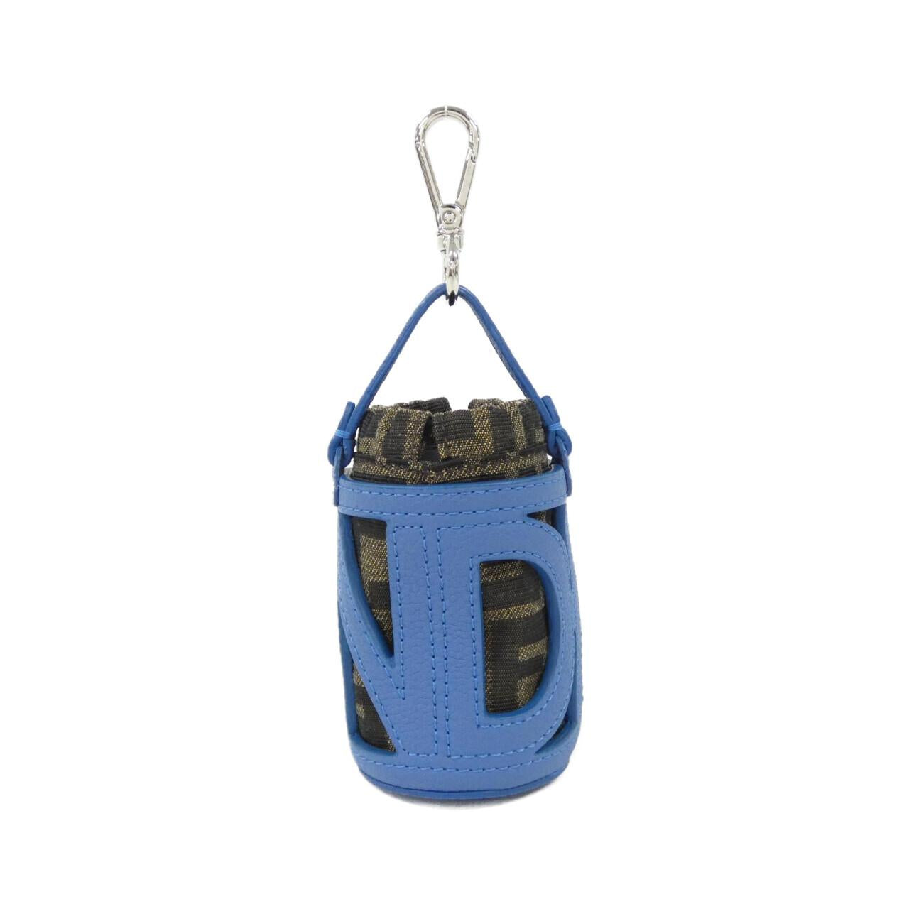 Fendi 7AS158 AMAD Leather Canvas Bag Charm