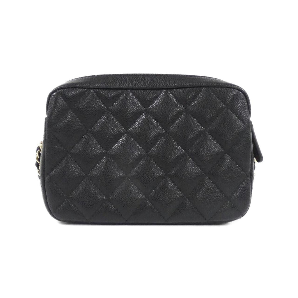 Chanel Timeless Classic Line Caviar Skin Chain Clutch