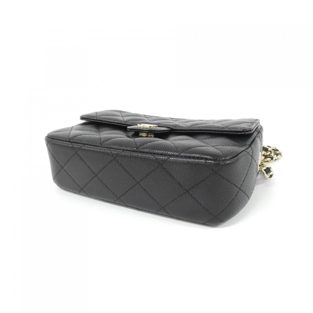 Chanel Timeless Classic Line Caviar Skin Chain Clutch