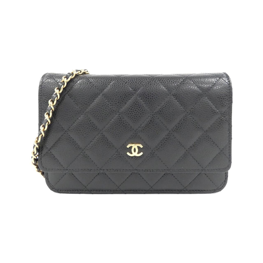 Chanel Timeless Classic Caviar Skin Wallet on Chain