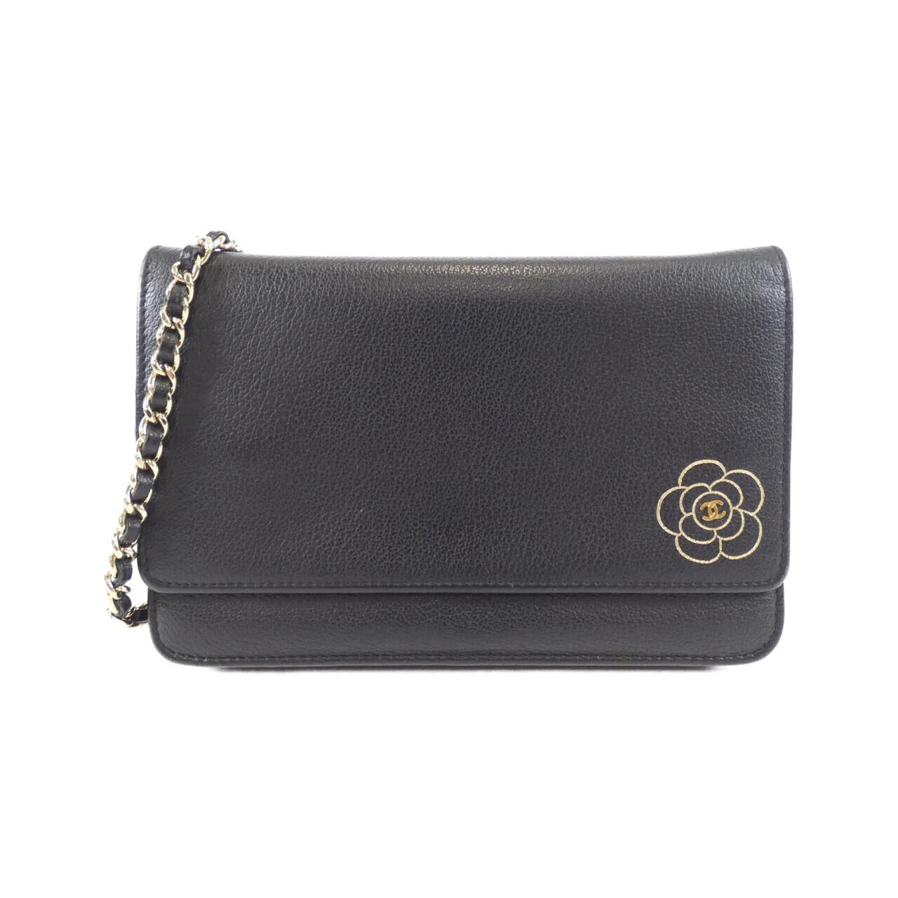 Chanel Butterfly Line Calfskin Chain Wallet