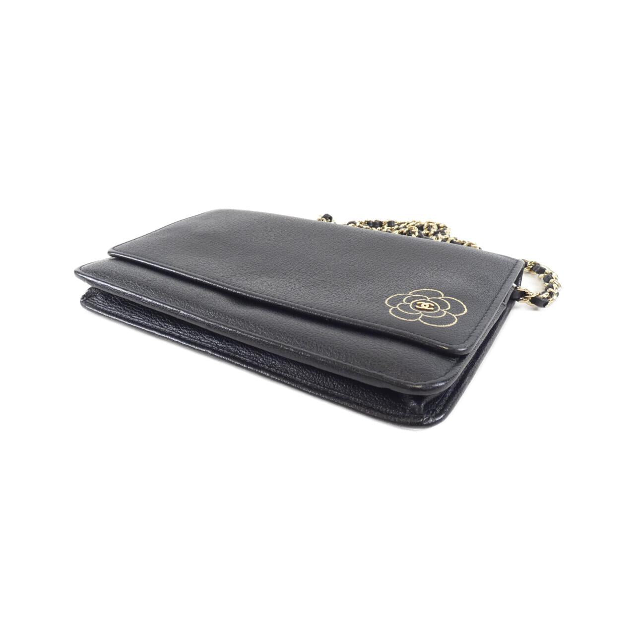 Chanel Butterfly Line Calfskin Chain Wallet