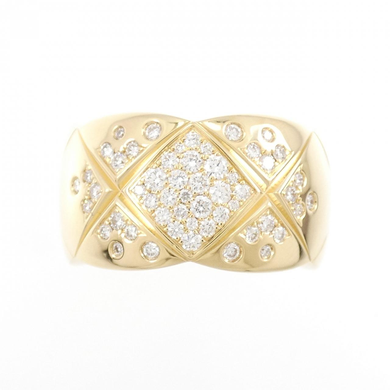 Chanel Coco Crush Au750 Diamond Ring Size 8.5