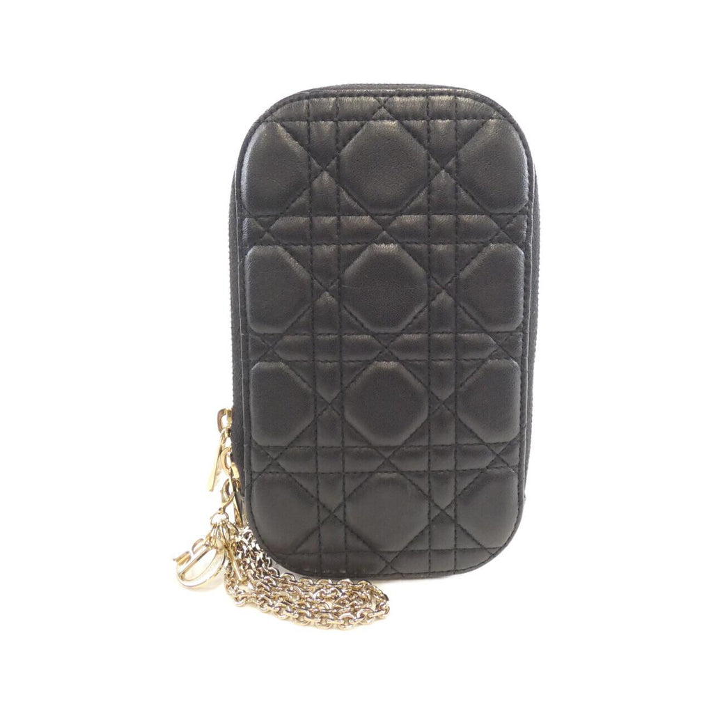 Christian Dior Lady Dior Phone Holder Lambskin Phone Case