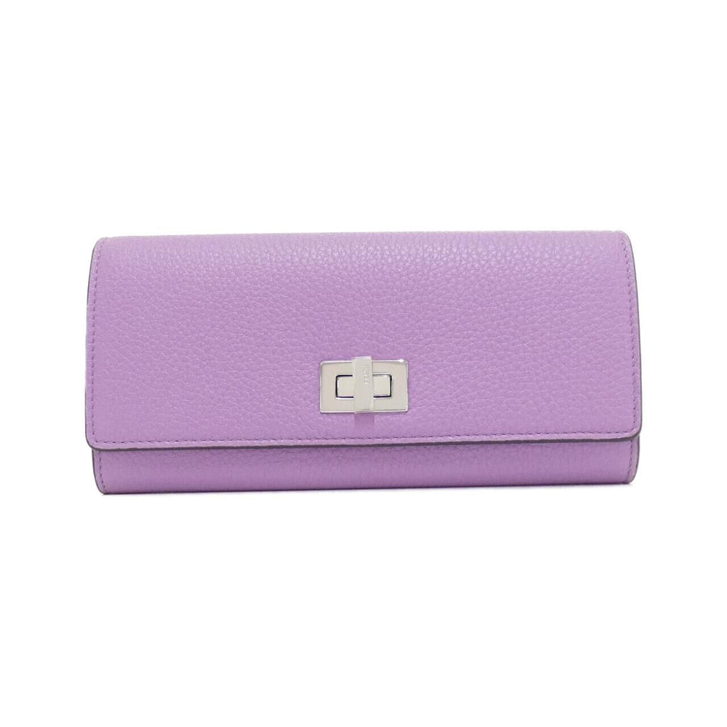 Fendi Peekaboo Calfskin Long Wallet
