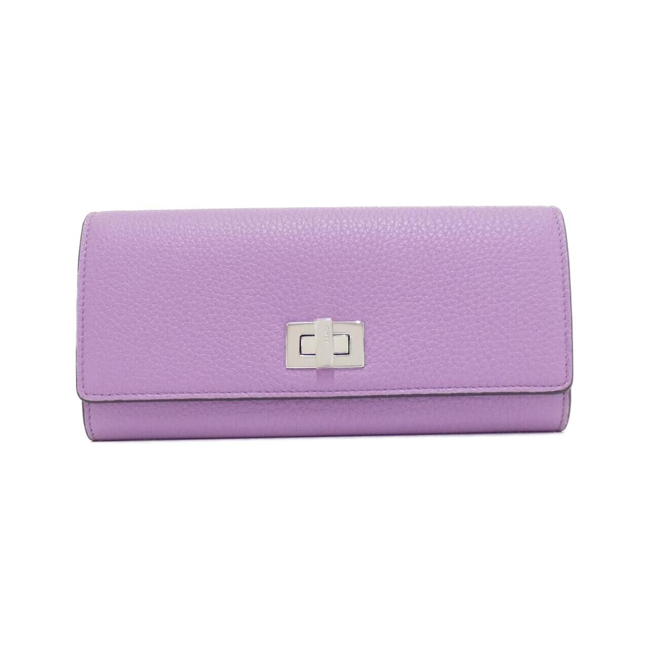 Fendi Peekaboo Calfskin Long Wallet