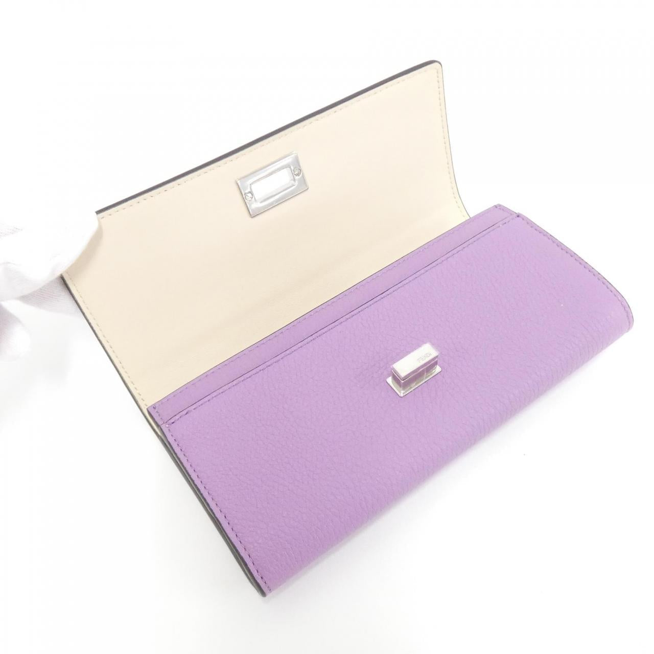 Fendi Peekaboo Calfskin Long Wallet