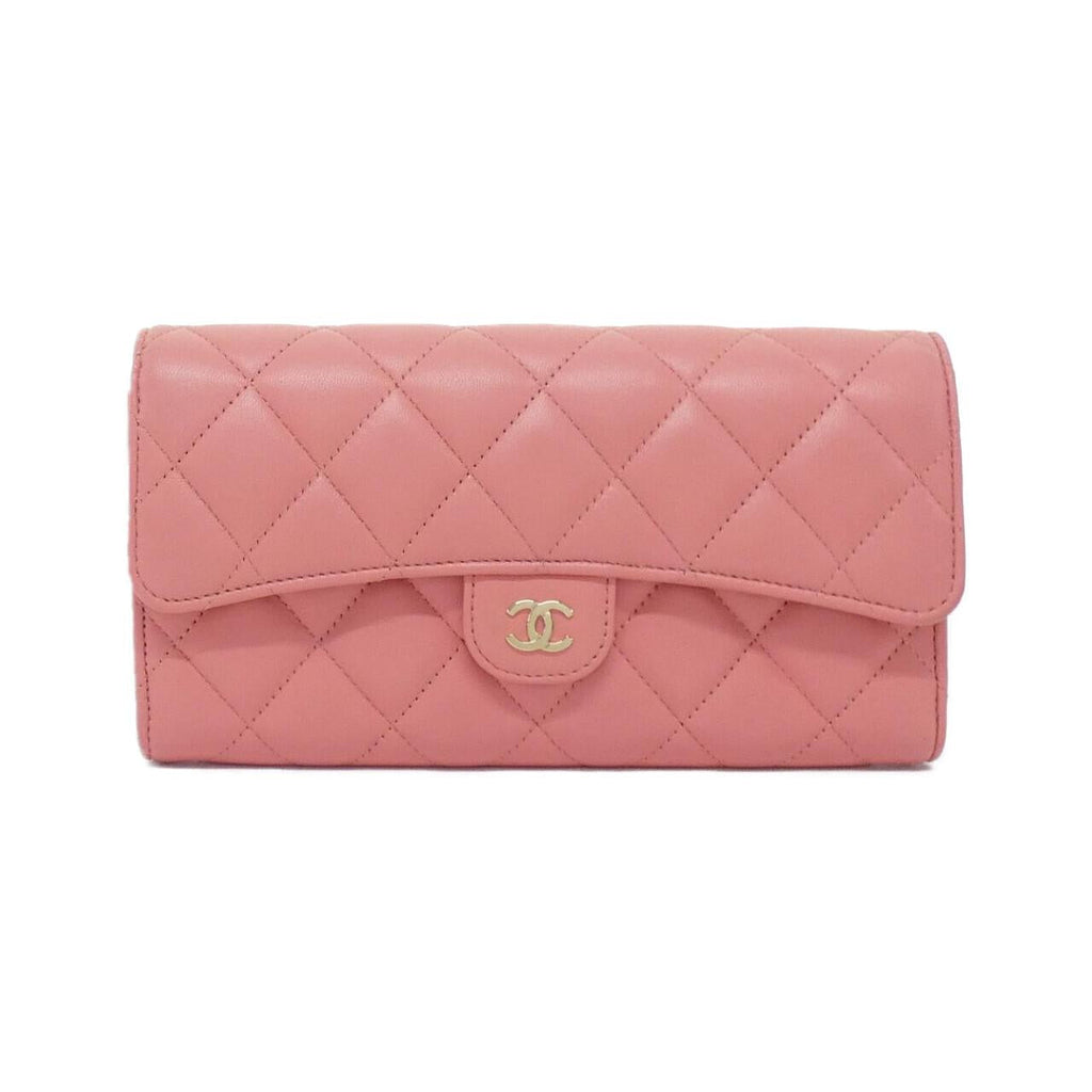 Chanel Timeless Classic Line Lambskin Long Wallet