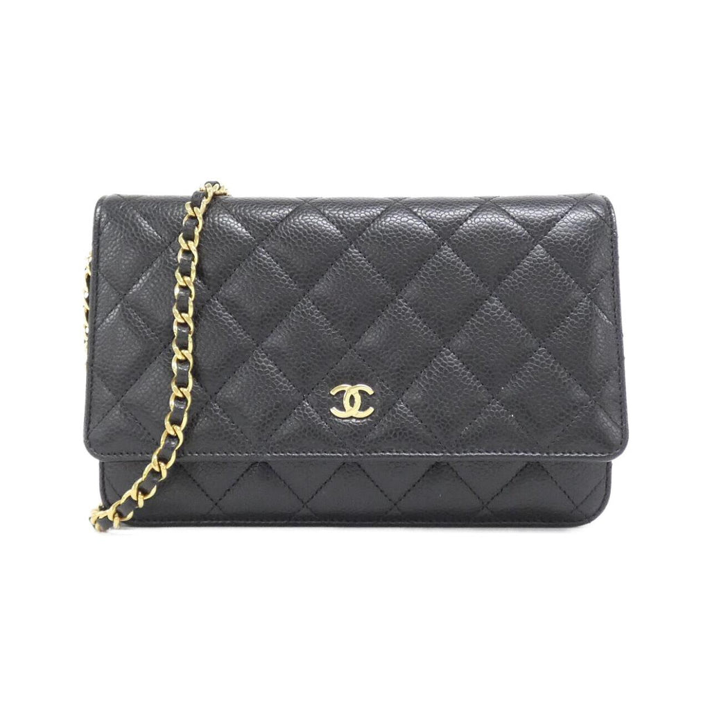 Chanel Timeless Classic Caviar Skin Wallet on Chain