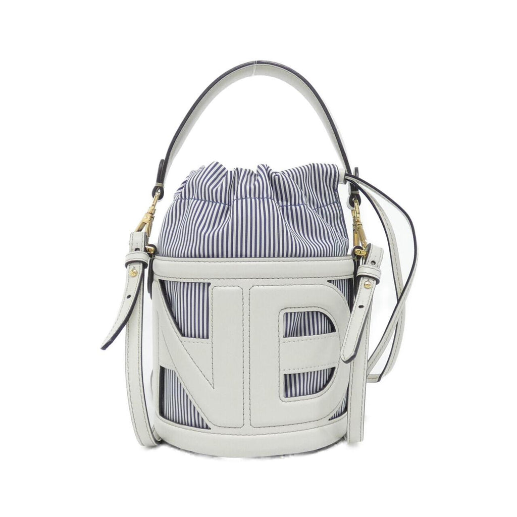 Fendi Step Out Small Canvas Leather Bag