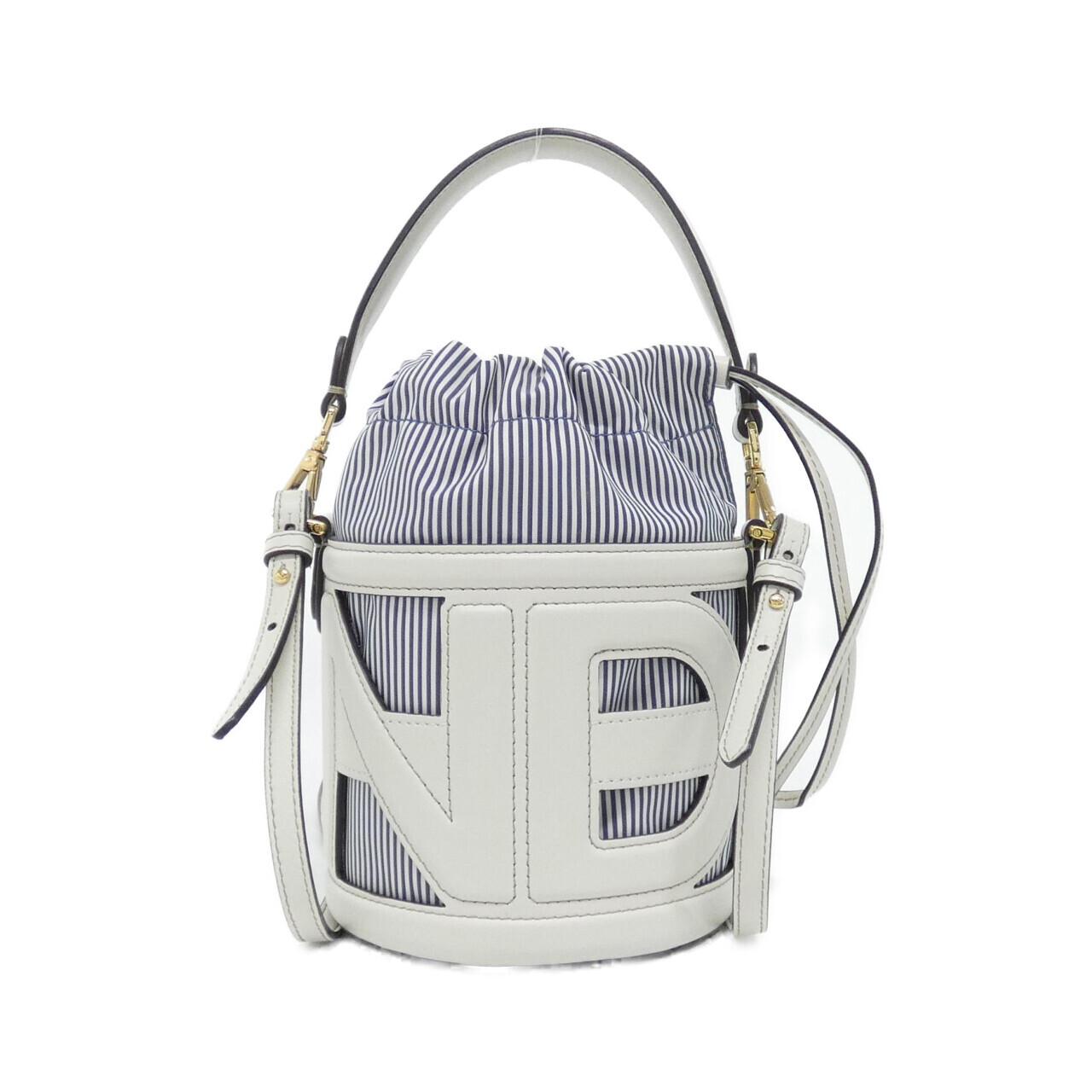 Fendi Step Out Small Canvas Leather Bag