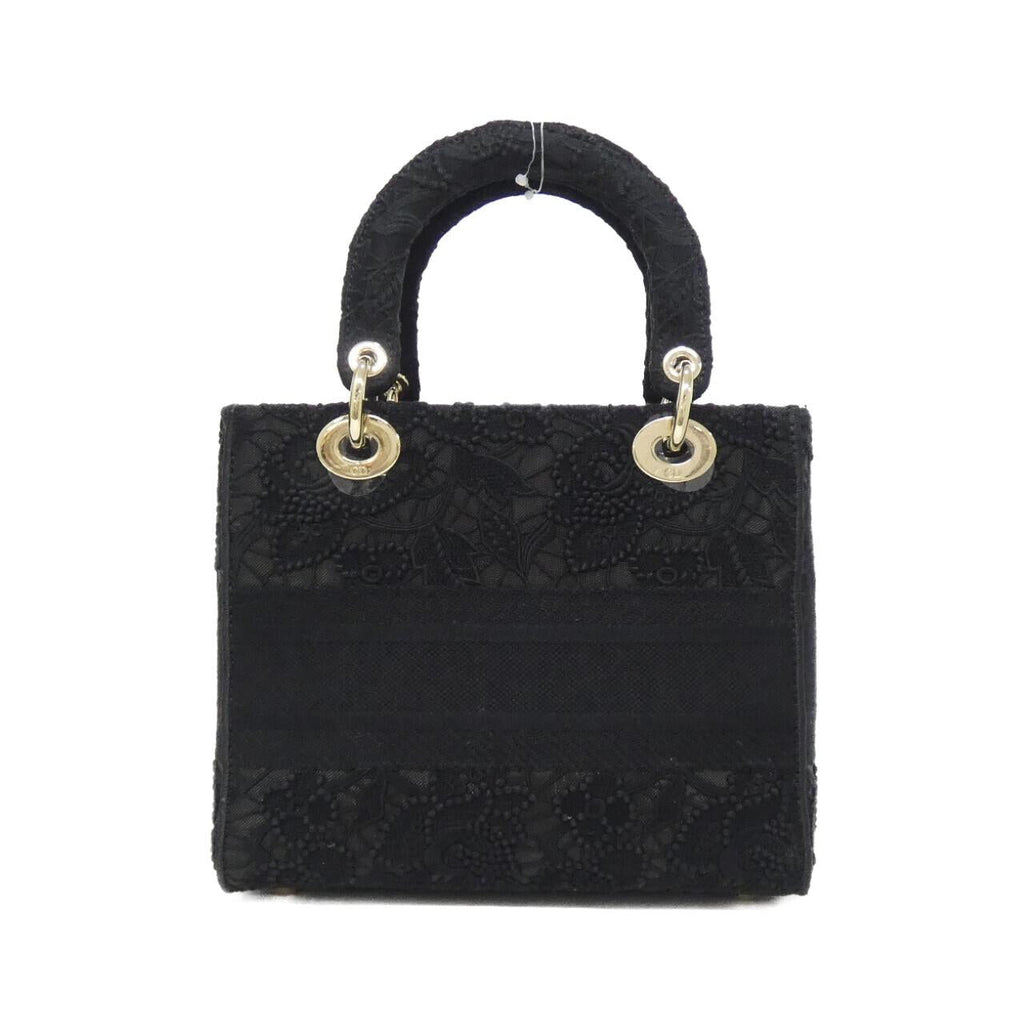 Christian Dior D-LACE Lady D-Lite Canvas Bag