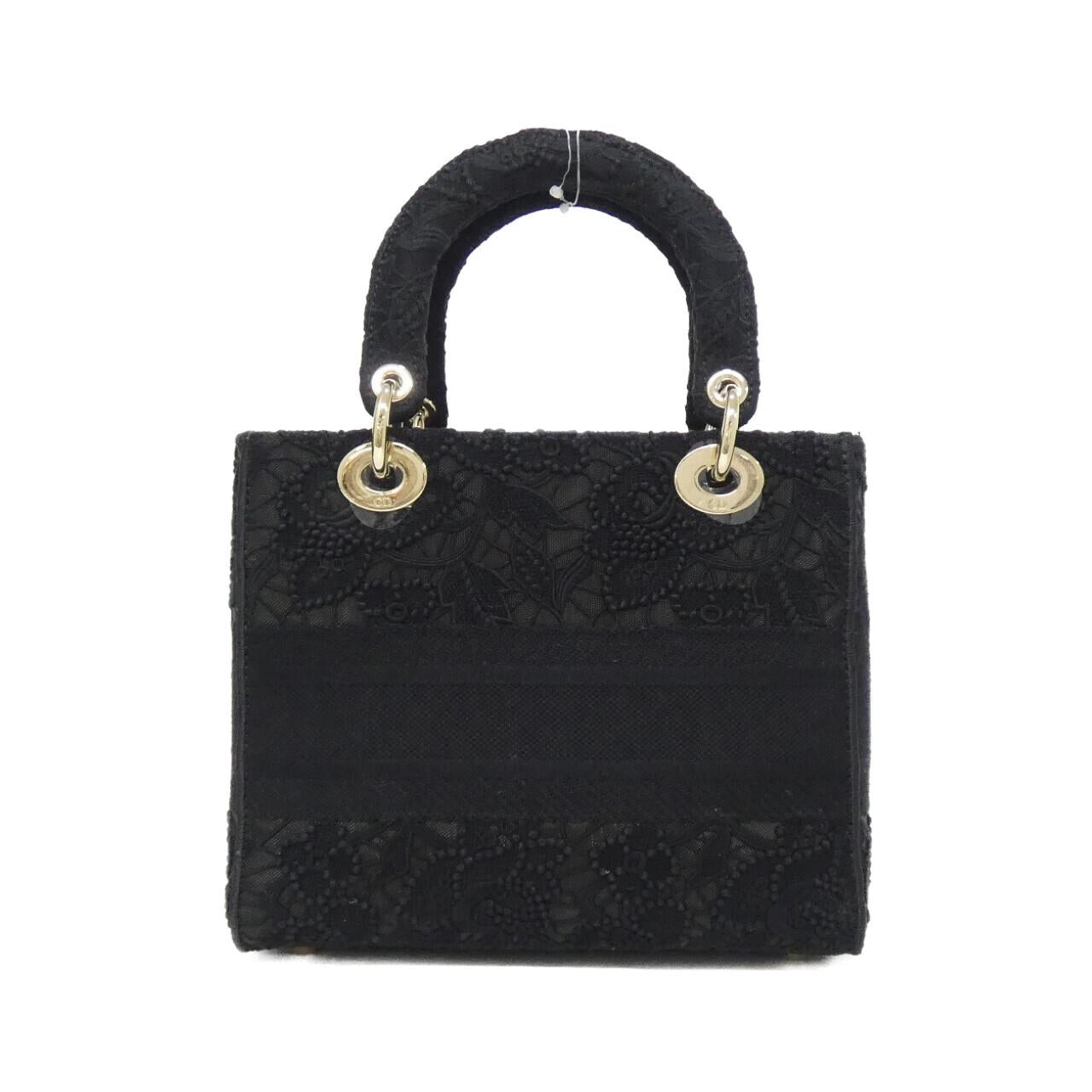 Christian Dior D-LACE Lady D-Lite Canvas Bag