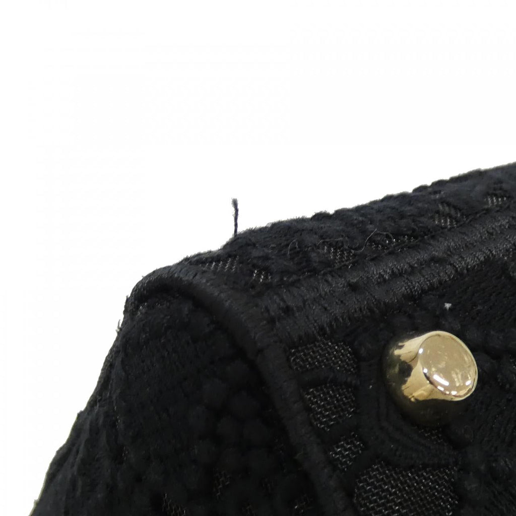 Christian Dior D-LACE Lady D-Lite Canvas Bag