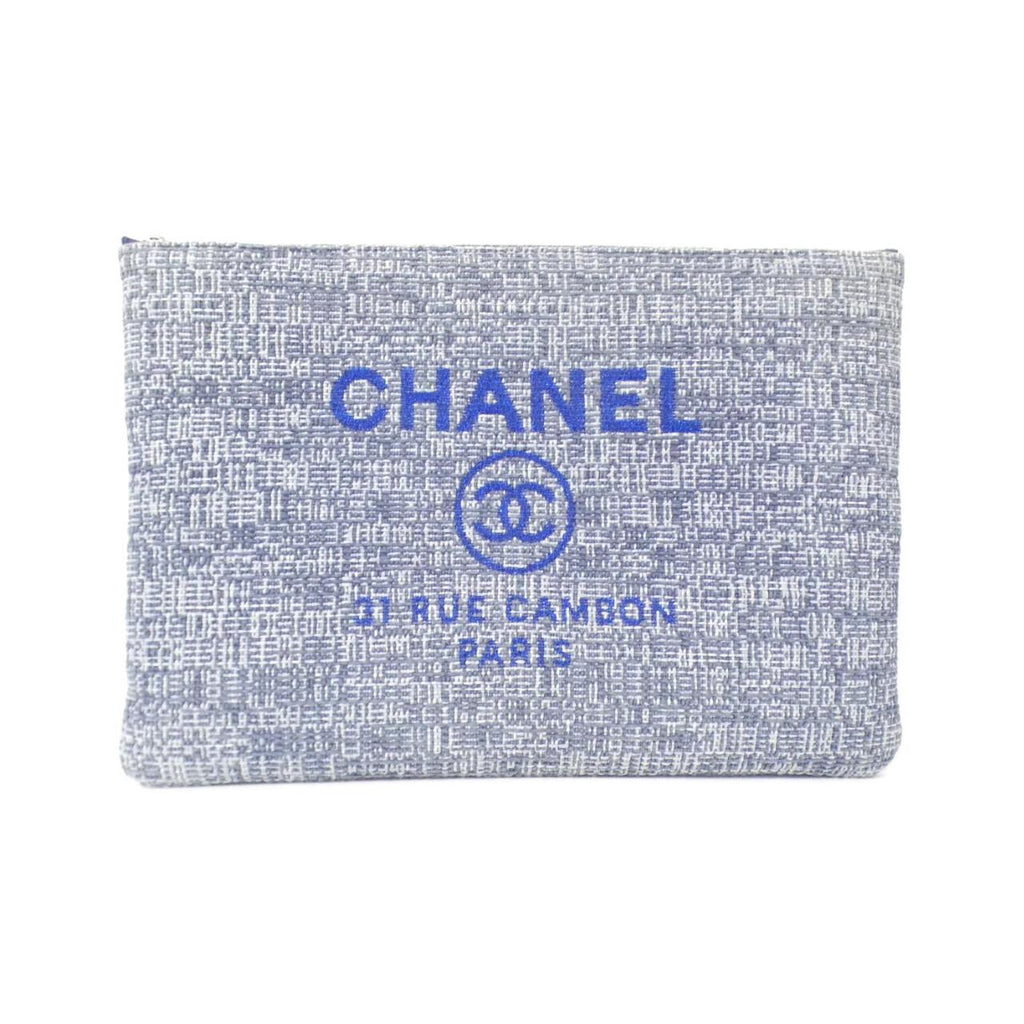 Chanel Deauville Line Canvas Nylon Pouch