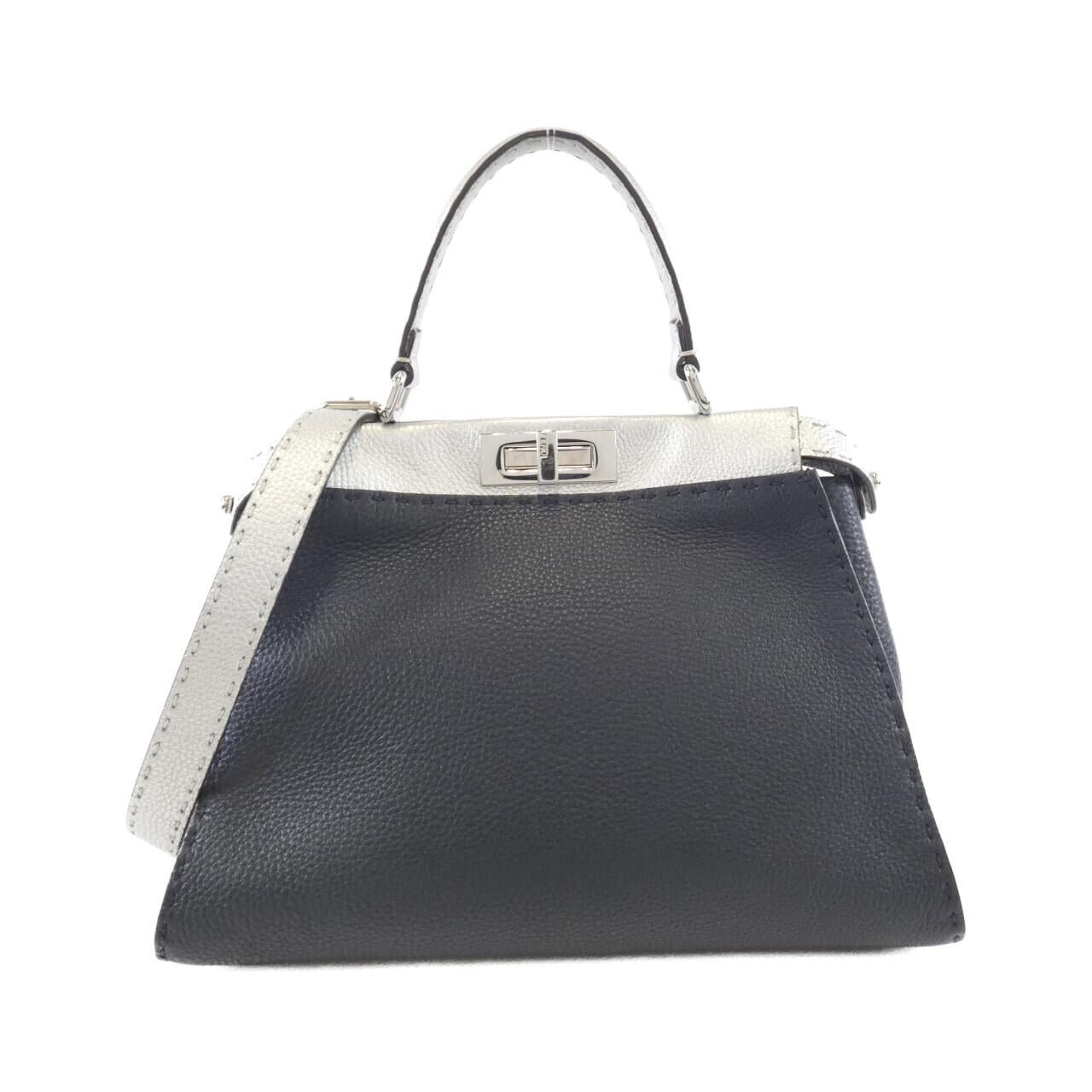 Fendi Selleria Peekaboo Calf Leather Bag