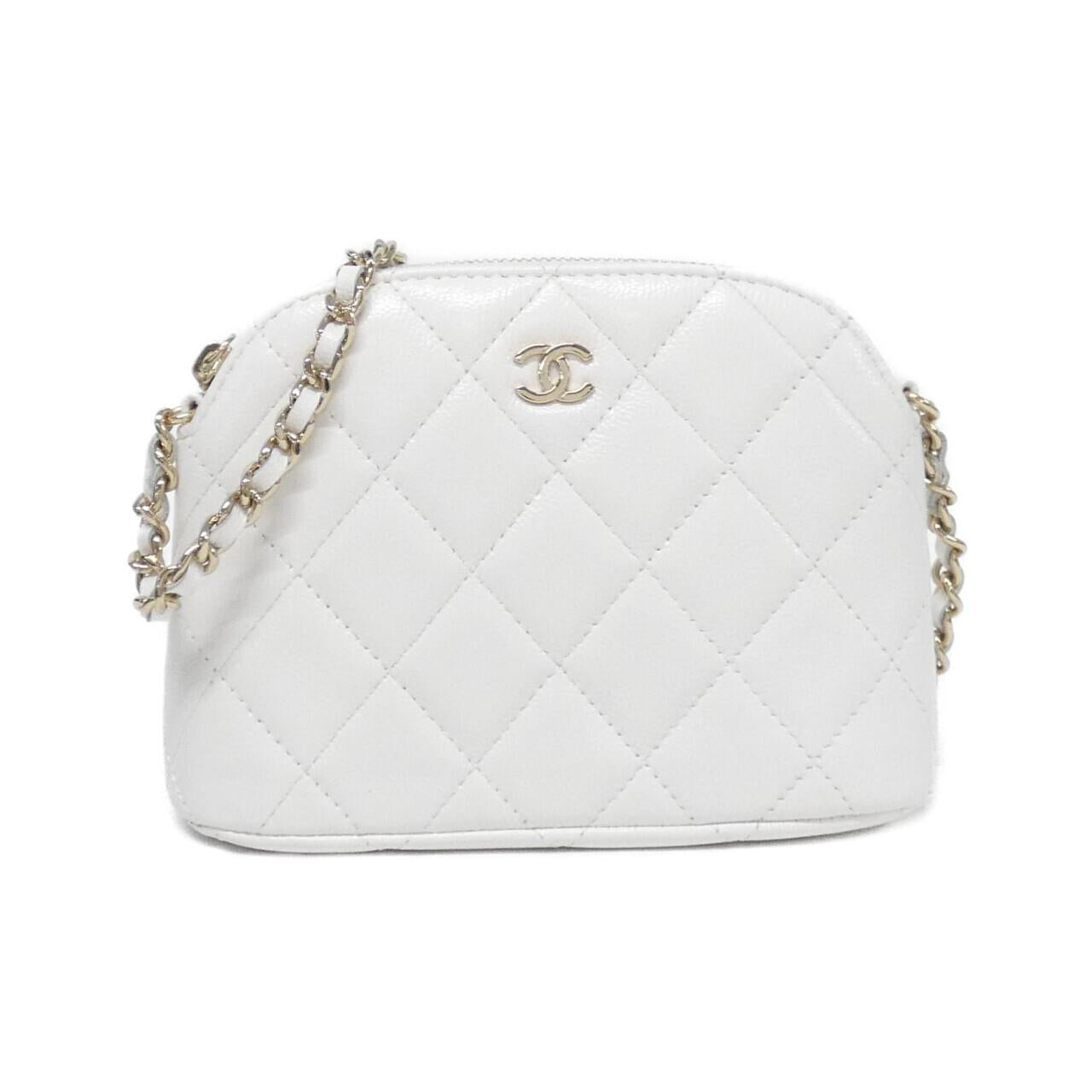 Chanel Timeless Classic Line Caviar Skin Chain Clutch