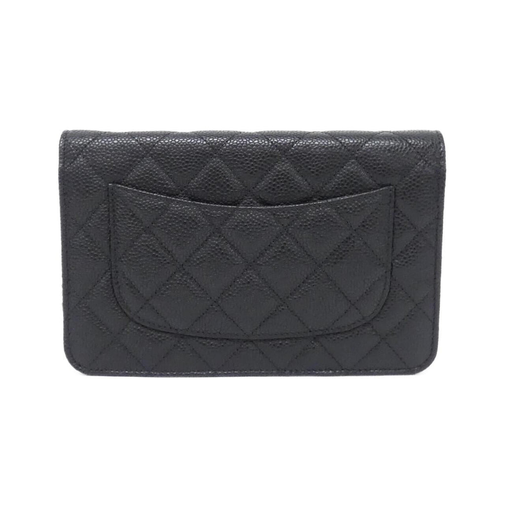Chanel Timeless Classic Line Caviar Skin Chain Wallet