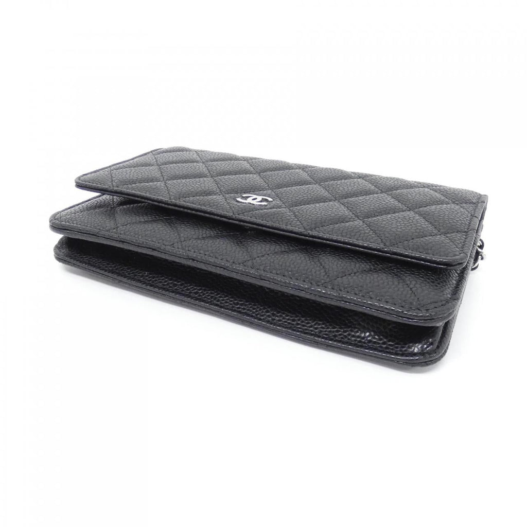 Chanel Timeless Classic Line Caviar Skin Chain Wallet