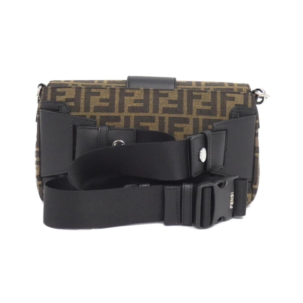 Fendi Baguette Canvas Calf Waist Bag