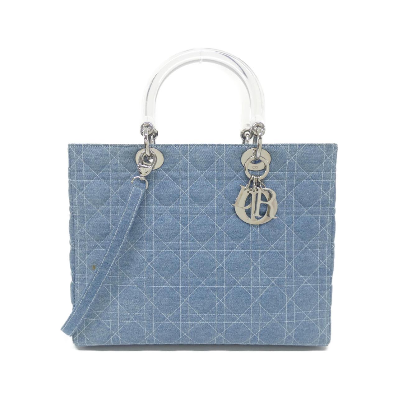Christian Dior Lady Dior Denim Canvas Bag