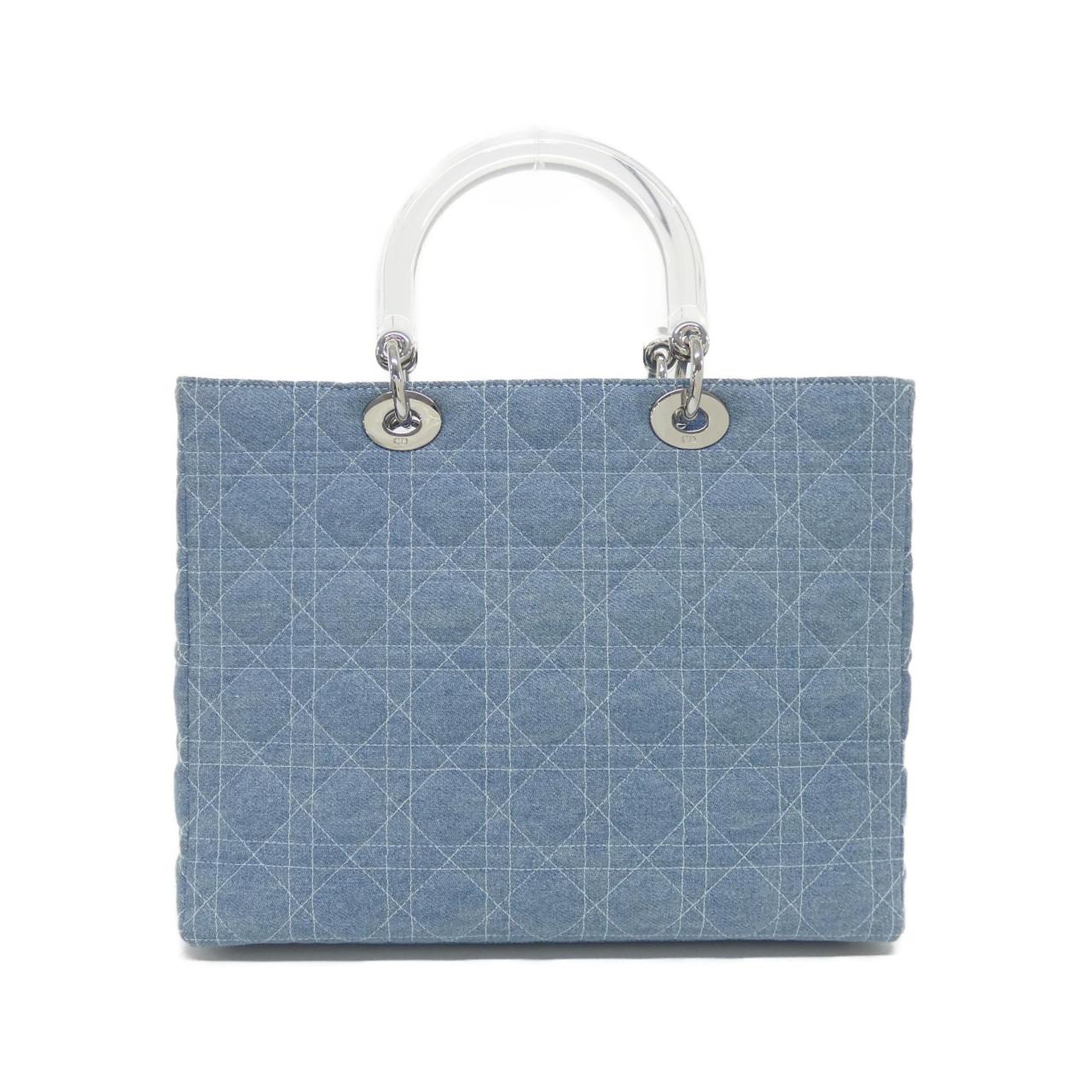 Christian Dior Lady Dior Denim Canvas Bag